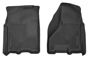 Ram 1500 Floor Liners - Front - Husky Liners - X-act Contour - Black - `12-`13